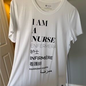 Figs Super Soft White T-Shirt